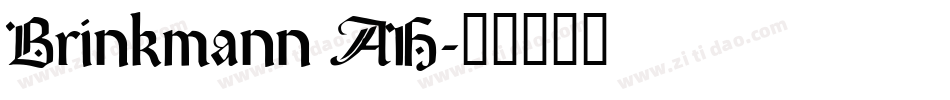 Brinkmann AH字体转换